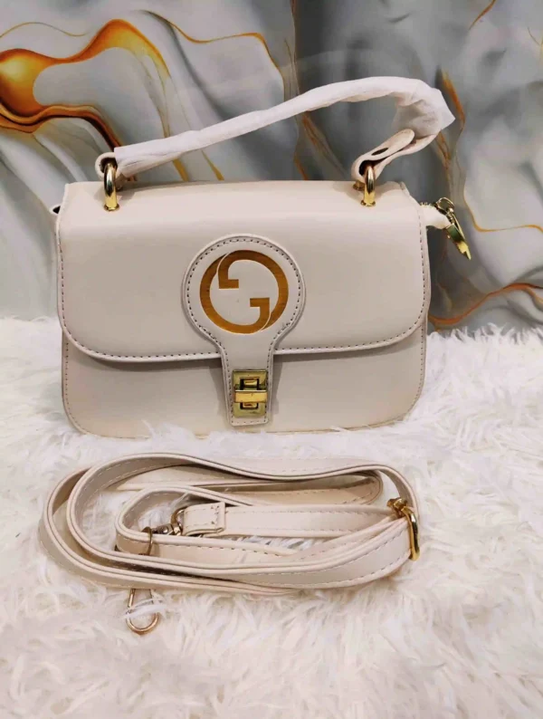 Gucci Inspired Elegant White Bag - Image 2
