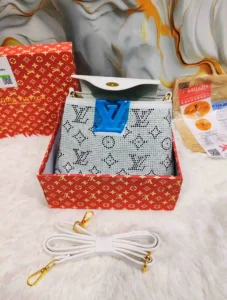 Louis Vuitton Inspired White Crystal