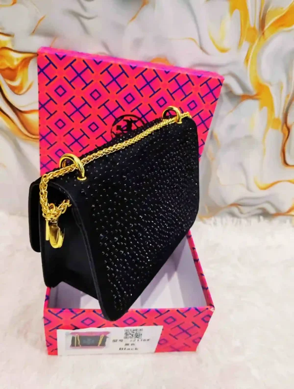 Tory Burch Inspired Black Crystal - Image 4
