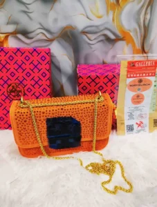 Tory Burch Inspired Orange Crystal