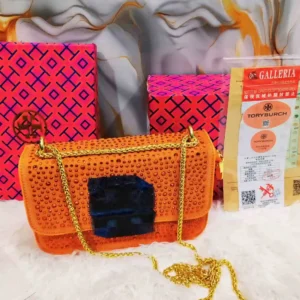 Tory Burch Inspired Orange Crystal